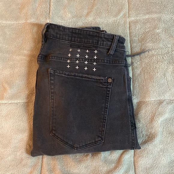 Ksubi Chitch Krow Krushed Ripped Slim Skinny Jeans “Faded Black” - Picture 1 of 7